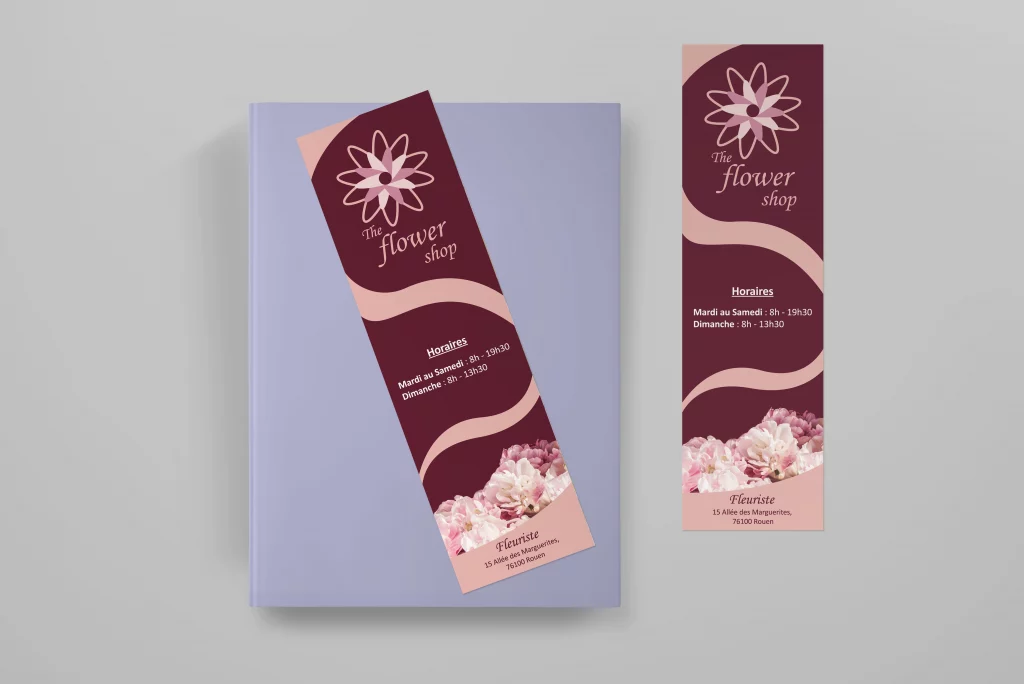 mockup flower fleuriste